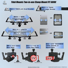Load image into Gallery viewer, Tidal Mounts - Universal Tablet Clamp Mount Kit
