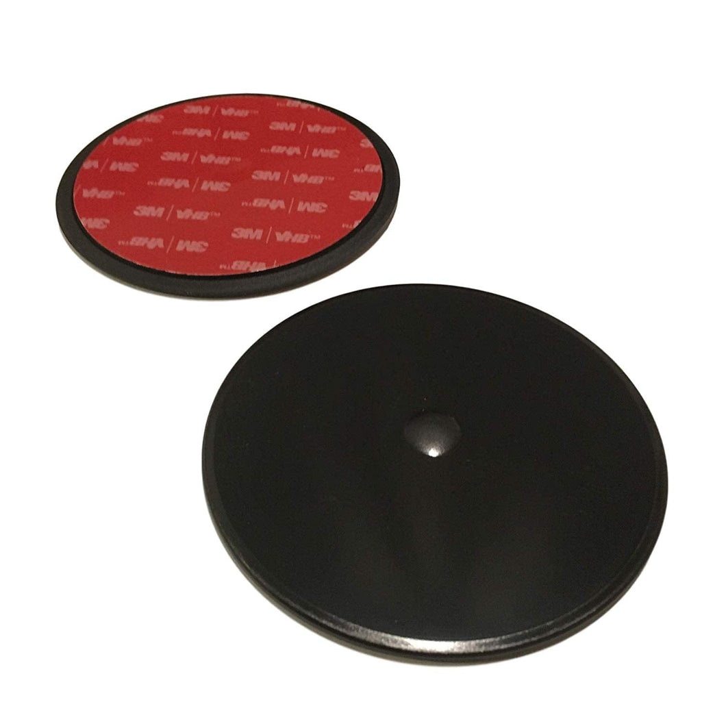 Tidal Mounts - 95mm Extra Strength Adhesive Mounting Disk for Suction Cups on Car Dashboards and Rough Surfaces